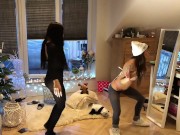 Leon`s Angels at home, Transparent Leggings from my own phone camera