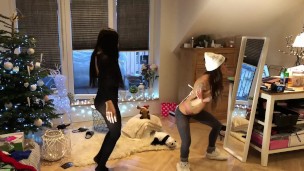 Leon`s Angels at home, Transparent Leggings from my own phone camera