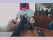 Footfetish and ASMR || cute teen