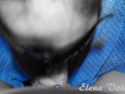 POV blowjob with cumshot ending (Hot blue lips)