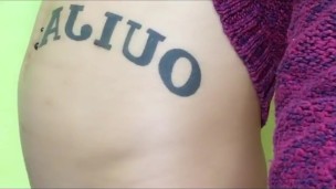 Alien inside my belly tries to birth - belly bulge fetish