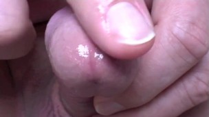 erotic glans massage with fingertip