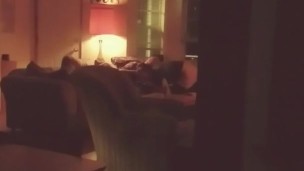 Spying on my hotwife during only her second strange cock, Part 1