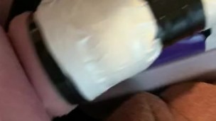 Homemade masturbating machine