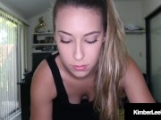 Cock Sucking Kimber Lee Shuts The Door & Blows Your Dick! 3/16