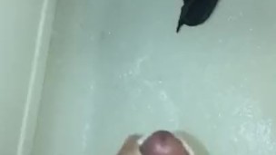 Cumming in the shower