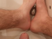 boy Piss on Feet Just Pissing on my feets