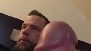 Had to beat my big cock b4 bed, every night it’s not getting sucked!!