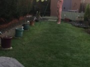 Naked in the garden