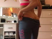 ASIAN TEEN SLUT CRAVES COCK BEFORE GOING TO THE GYM 4/16