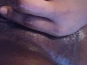 Black juicy pussy masturbation