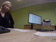 LOAN4K. Sex casting is performed in loan office by naughty agent
