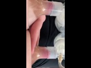Pumping breasts POV