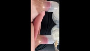 Pumping breasts POV