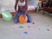 I pop balloons