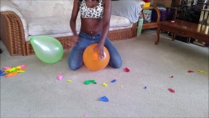 I pop balloons