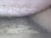 Wet teen pussy gets cummed on by big white dick 8/16