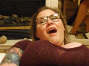 sexy nerd wont stop cumming 16/16