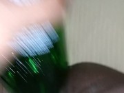 Horny with no toy. Squirting on object