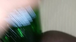 Horny with no toy. Squirting on object