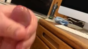 Slow motion cum shot