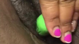 Ebony had a Creamy Orgasm 2X