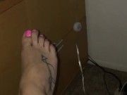 Feet shaking from orgasm