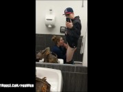 Public Bathroom Blowjob Ends with Huge Spray Facial Cumshot - Heather Kane 6/16