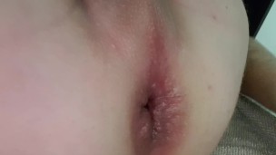 Transgender cd sissy slut anal cum fuck with but plug and 12 inch dildo