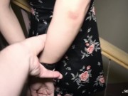 Tied up and Fucked step sister in a Public Place - POV 4/16