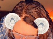 Snapchat Smiling Redhead in Glasses Sucking Cock till CIM POV 3/16