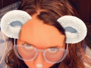 Snapchat Smiling Redhead in Glasses Sucking Cock till CIM POV 8/16