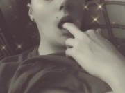 Sexy sucking on fingers
