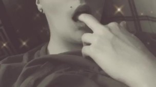 Sexy sucking on fingers