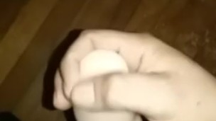 Cum play with toy