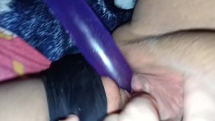 Purple dildo