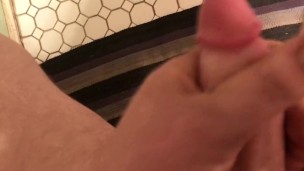 Giving myself a bit of a blowjob before jerking off to finish.