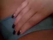 Horny Latina home alone, fingering & playing with her wet pussy