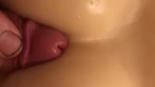 Fucking one of my toys for a quick orgasm.