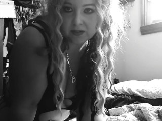 Teasing and fucking a dildo