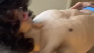  Hung Emo Twink Loves Stroking His Massive Cock