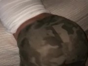 Big Booty Wife Shakes Ass and Licks Cum