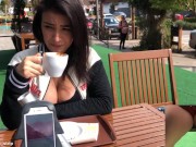 Public female orgasm interactive toy beautiful face agony torture 7/16