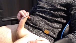 Cumming on my pullover with slow motion cumshot
