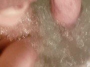 Playing in the tub while she sucks my cock 9/16