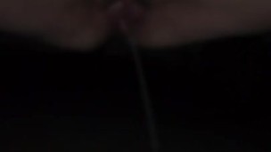 Peeing in a parking lot