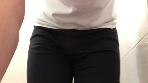 MASTURBATING at the GYM TOILET 