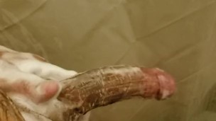 Soapy shower dick