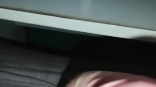New amateur jerks his large dick to weird furryporn and has huge cumshot!!