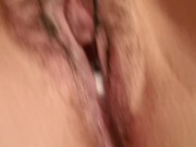 Wet pussy up close